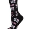 Memoi MCV05738-00001-9-11 Hope Love Fight Breast Cancer Awareness Socks For Womens, Black - Size 9-11 2 Memoi MCV05738-00001-9-11 Hope Love Fight Breast Cancer Awareness Socks For Womens, Black - Size 9-11 -Fashion Socks Store NFCL31321