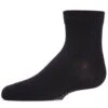 Memoi MK-5101-00001-6 Unisex Basics Kids Ankle Socks, Black - Size 6 -Fashion Socks Store NFCL32849