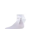 Memoi MKF-6032-10103-10 Girls Side Bow Anklet Socks, White - Size 10 -Fashion Socks Store NFCL32895