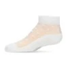 Memoi MKF-6044-10103-4 Sheer Dot Anklet Socks For Girls, White - Size 4 -Fashion Socks Store NFCL33373