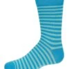 Memoi MK-155-46022-911 Thin Stripe Boys Crew Sock, Teal - Size 9-11 -Fashion Socks Store NFCL33435