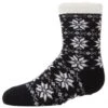 Memoi MKF-9500-00001-6-7 Snowflake Girls Cozy Socks, Black - Size 6-7 1 Memoi MKF-9500-00001-6-7 Snowflake Girls Cozy Socks, Black - Size 6-7 -Fashion Socks Store NFCL35436