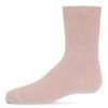 Memoi MK-5204-68400-6 Basic Kids Crew Socks, Blush - Size 6 -Fashion Socks Store NFCL36378