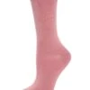 Memoi ML-514-65810-OS Hand-Linked Bamboo Blend Crew Socks, Dusty Rose - One Size -Fashion Socks Store NFCL39932