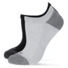 MeMoi MDB-3000-06008-10-13 Diabetic Half Cushion No Show Sneaker Liner Sock, Gray & Black - Size 10-13 - Set Of 4 -Fashion Socks Store NFCL952