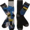 Batman Logo And Stars 2 Pack Crew Socks Set -Fashion Socks Store batman logo and stars 2 pack crew socks set 13 04305.1512329583