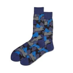 Hot Sox Mens Lion Camouflage Crew Socks -Fashion Socks Store f6c8d354 ce5c 46ff 9233 180b3b3cb0db