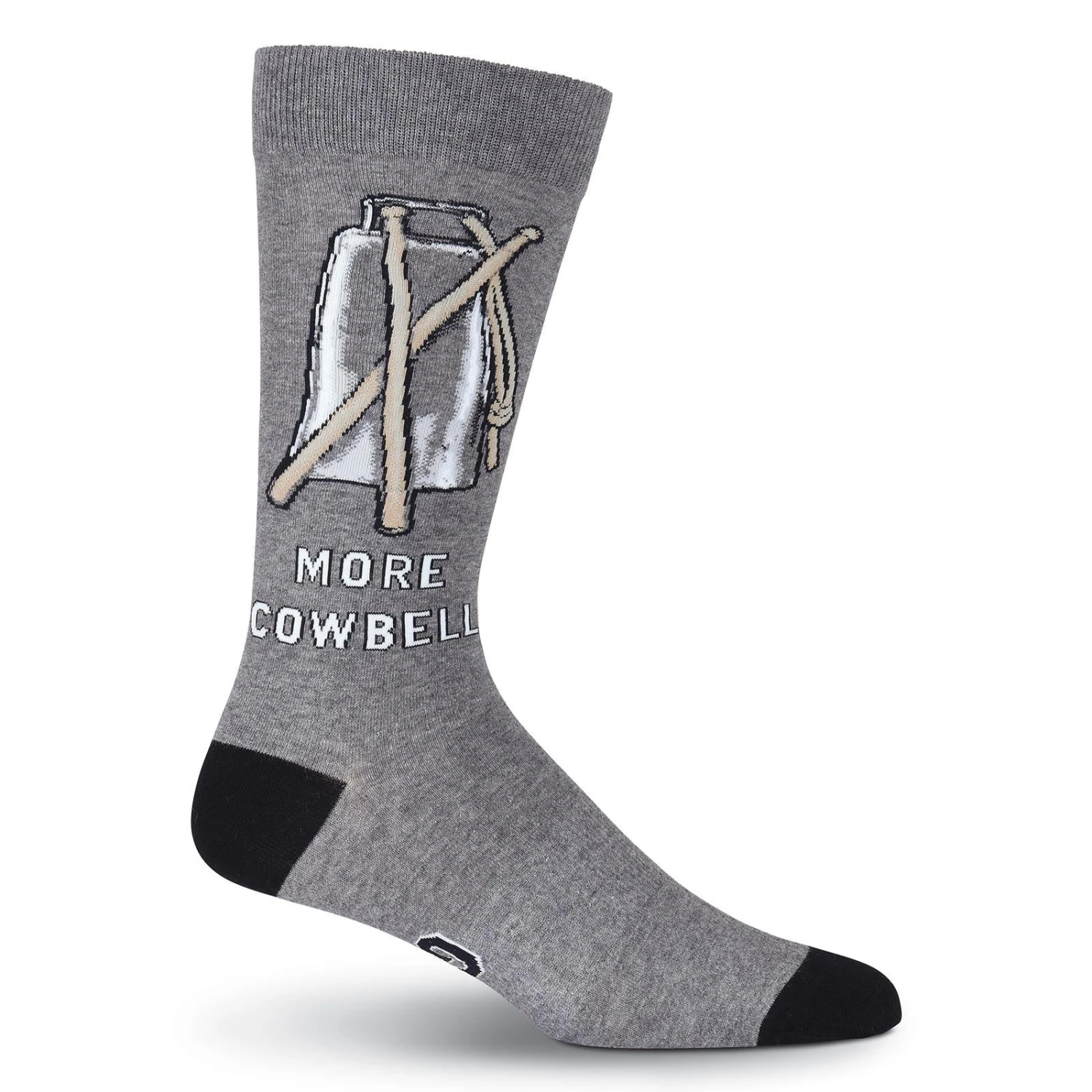 K. Bell Mens More Cowbell Crew Socks 4 K. Bell Mens More Cowbell Crew Socks - Image 2