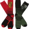 Harry Potter Gryff And Slyth 2 Pack Crew Socks Set