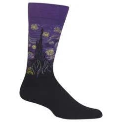 Hot Sox Mens Artist Series Starry Night Sock 9 Hot Sox Mens Artist Series Starry Night Sock -Fashion Socks Store hm400006 asst2