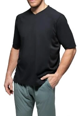 Men's High V-Neck T-Shirt -Fashion Socks Store loungewear men s high v neck t shirt loungewear 1