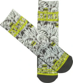 Batman Hero Stances All Over Print Crew Socks