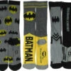 Batman Logo 3 Pair Athletic Crew Socks Set -Fashion Socks Store socks batman logo crew 3 pack set 26721.1587589918