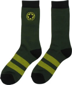 Call Of Duty WWII Star Crew Socks 6 Call Of Duty WWII Star Crew Socks -Fashion Socks Store socks call of duty wwii star crew inset 34097.1625171557