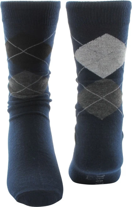 Superman Logos Argyle 2 Pair Crew Socks Set 7 Superman Logos Argyle 2 Pair Crew Socks Set - Image 5