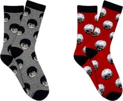 Tokyo Ghoul Chibi 2Pk Crew Socks
